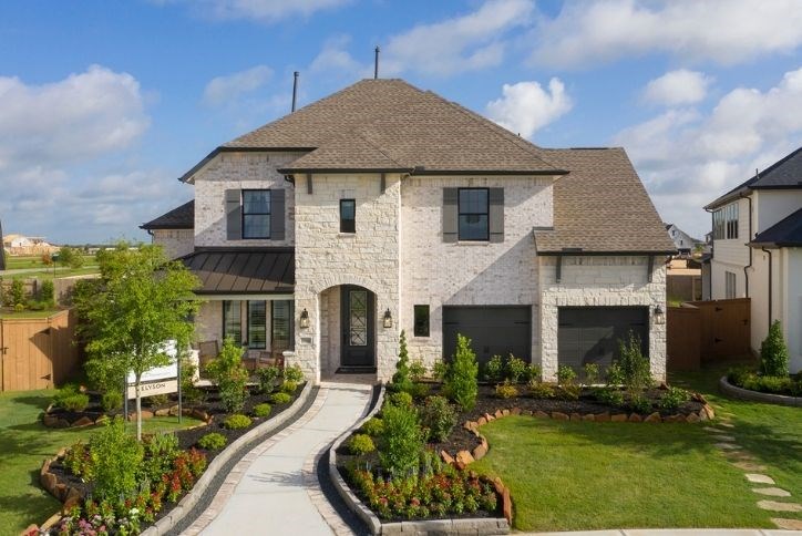 Exterior view of Westin Homes Preston III model in Elyson.